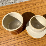 Water butter dish Stoneware Berry pottery vintage 60s