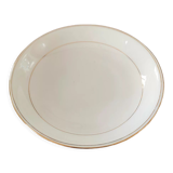 Pedestal plate, compotier in Limoges porcelain