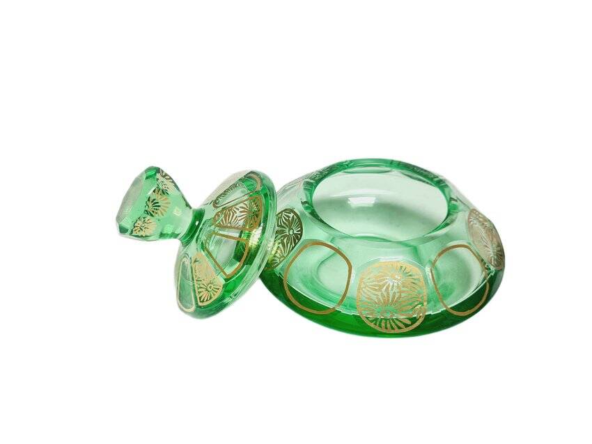 Art Deco candy dish from Moser, former Czechoslovakia, 1960s