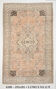 6x9 brown & beige oriental vintage rug 181x291cm
