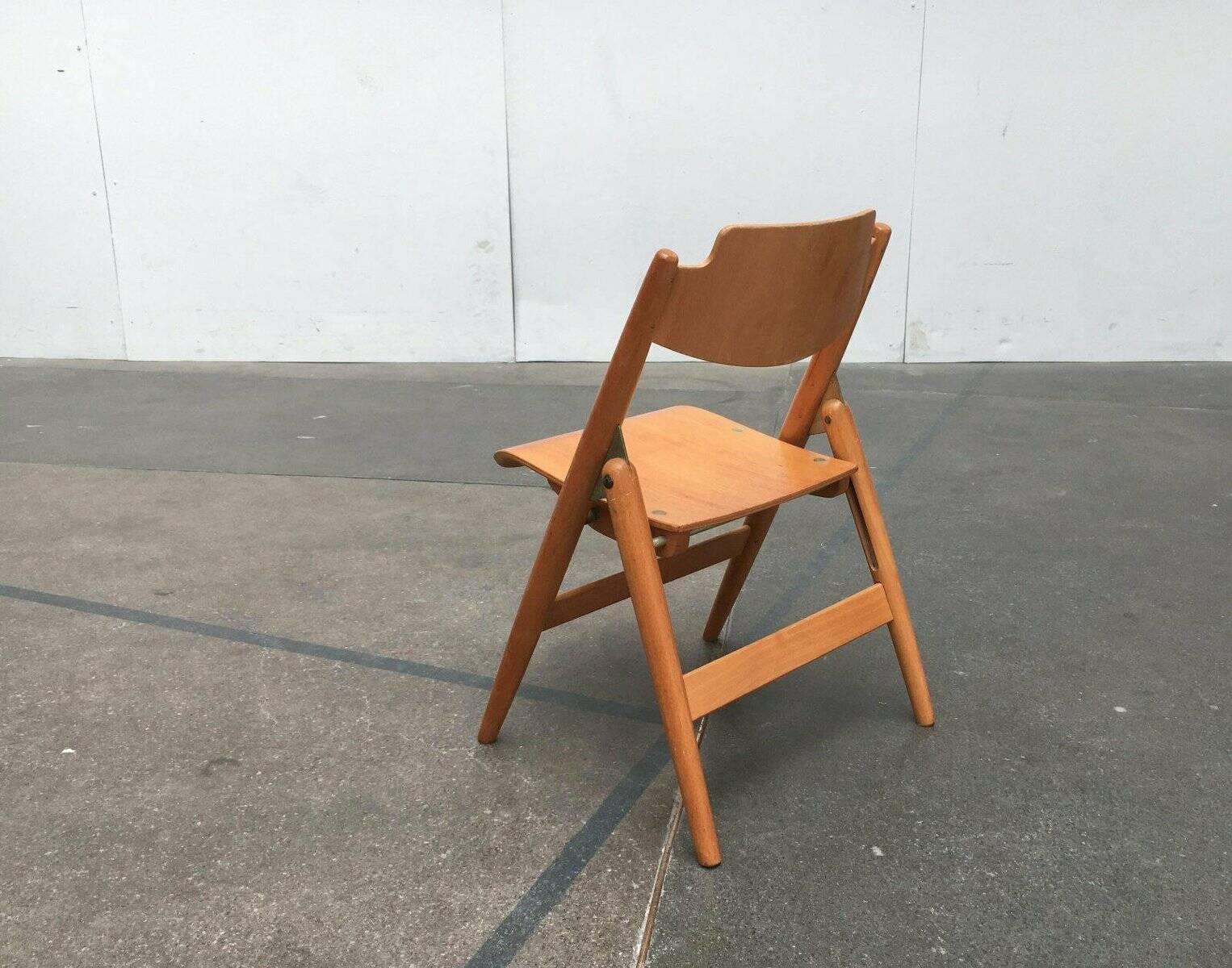 Set of folding chairs for children SE 18 German mid-century by Egon Eiermann for Wilde+Spieth, 1950s