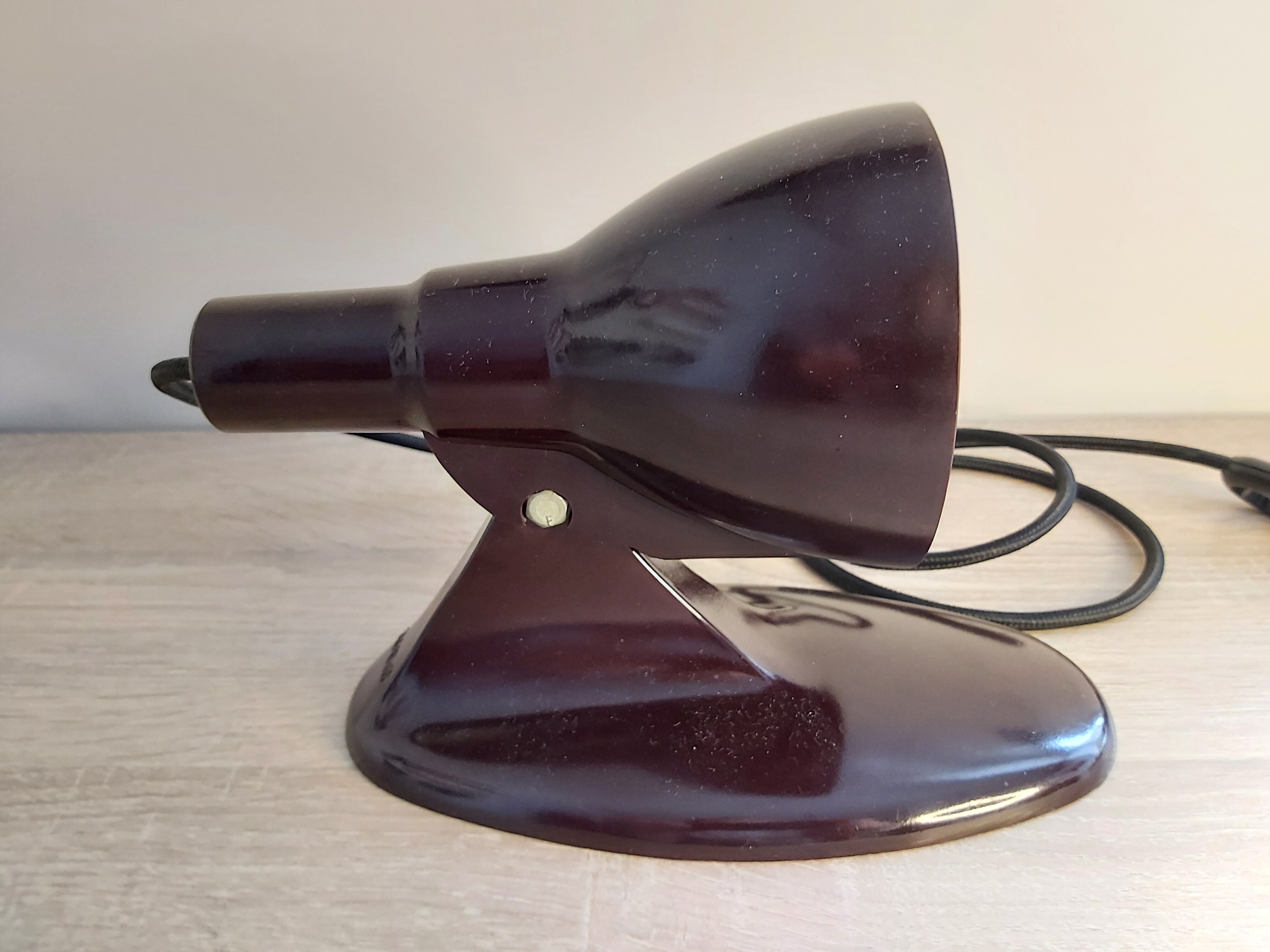 Pair of bakelite lamps 1950s