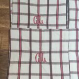 Ensemble de 12 serviettes de table vintage