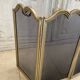 Italian brass fire screen with 4 panels