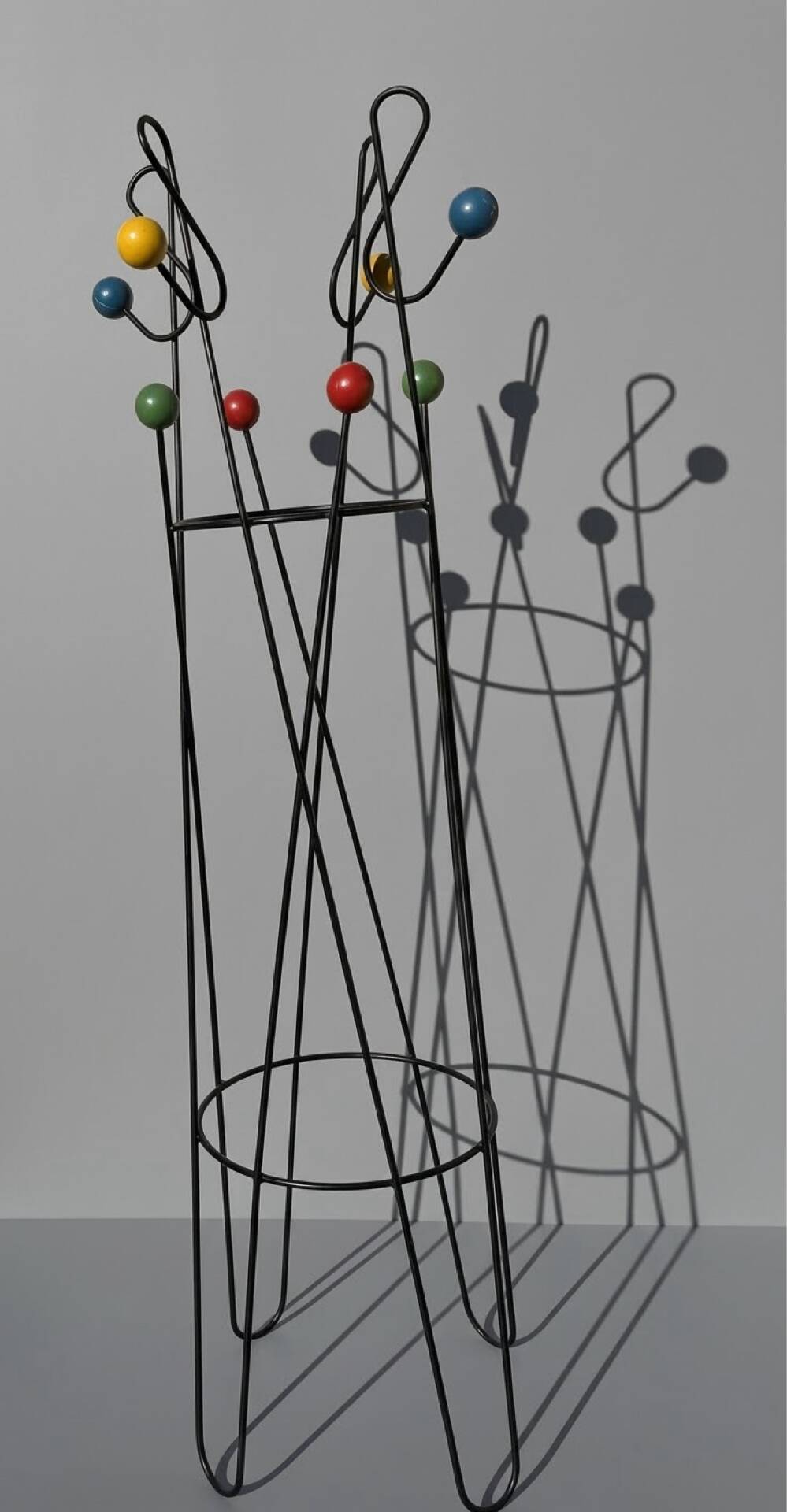 "Treble clef" coat rack Roger Ferraud
