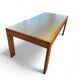 Pine wood dining table / formica top / 1970s