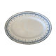 Old oval dish in earthenware by Gien, Byzantium model