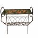 Metal magazine rack and Vallauris tiles