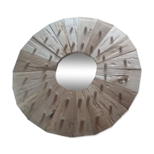 miroir en bois massif - 60cm