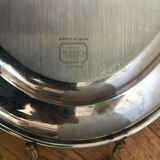 Stainless steel and pewter serving dish Jean Couzon