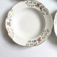 Lot de 4 assiettes creuses vintage Sarreguemines modèle Béarn fleurs