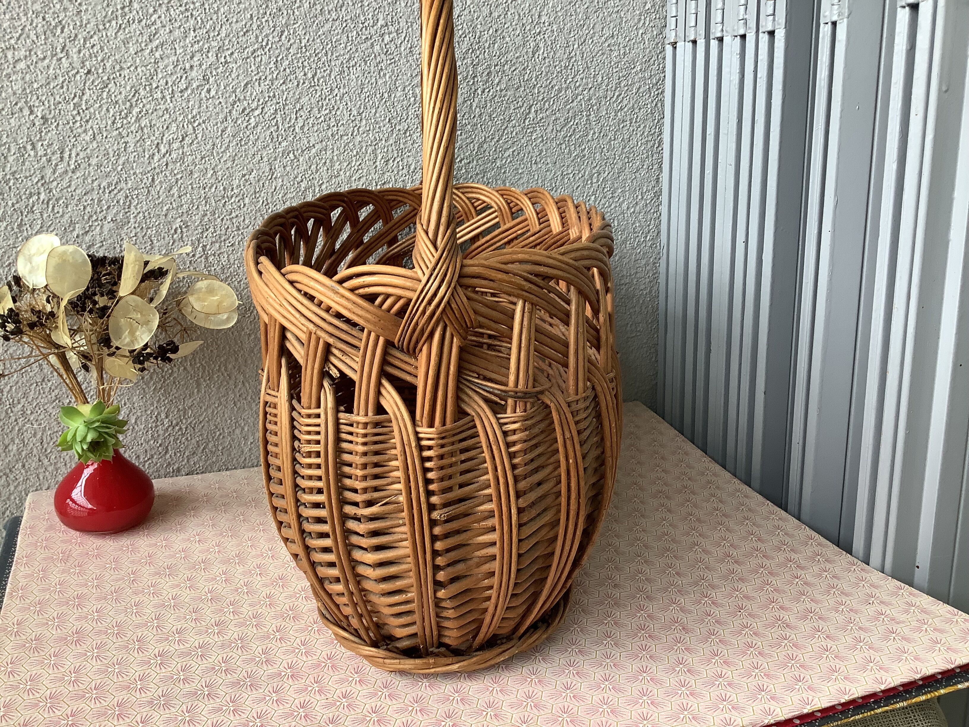 Vintage wicker basket