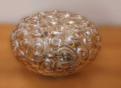 Helena Tynell smoked glass ceiling light - snail model 60/70