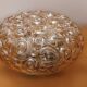 Helena Tynell smoked glass ceiling light - snail model 60/70