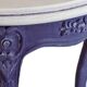 table ronde violette décorée à la main