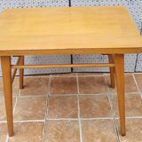 Vintage light wood school desk – Baumann model, 1950s-1960s