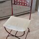 Table fer forgé et verre avec 4 chaises