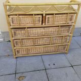 Rattan dresser