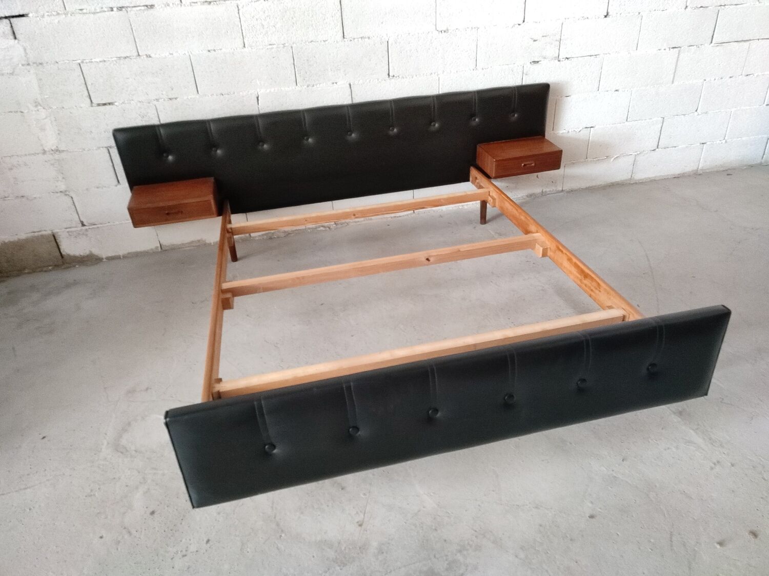 Scandinavian rosewood bed