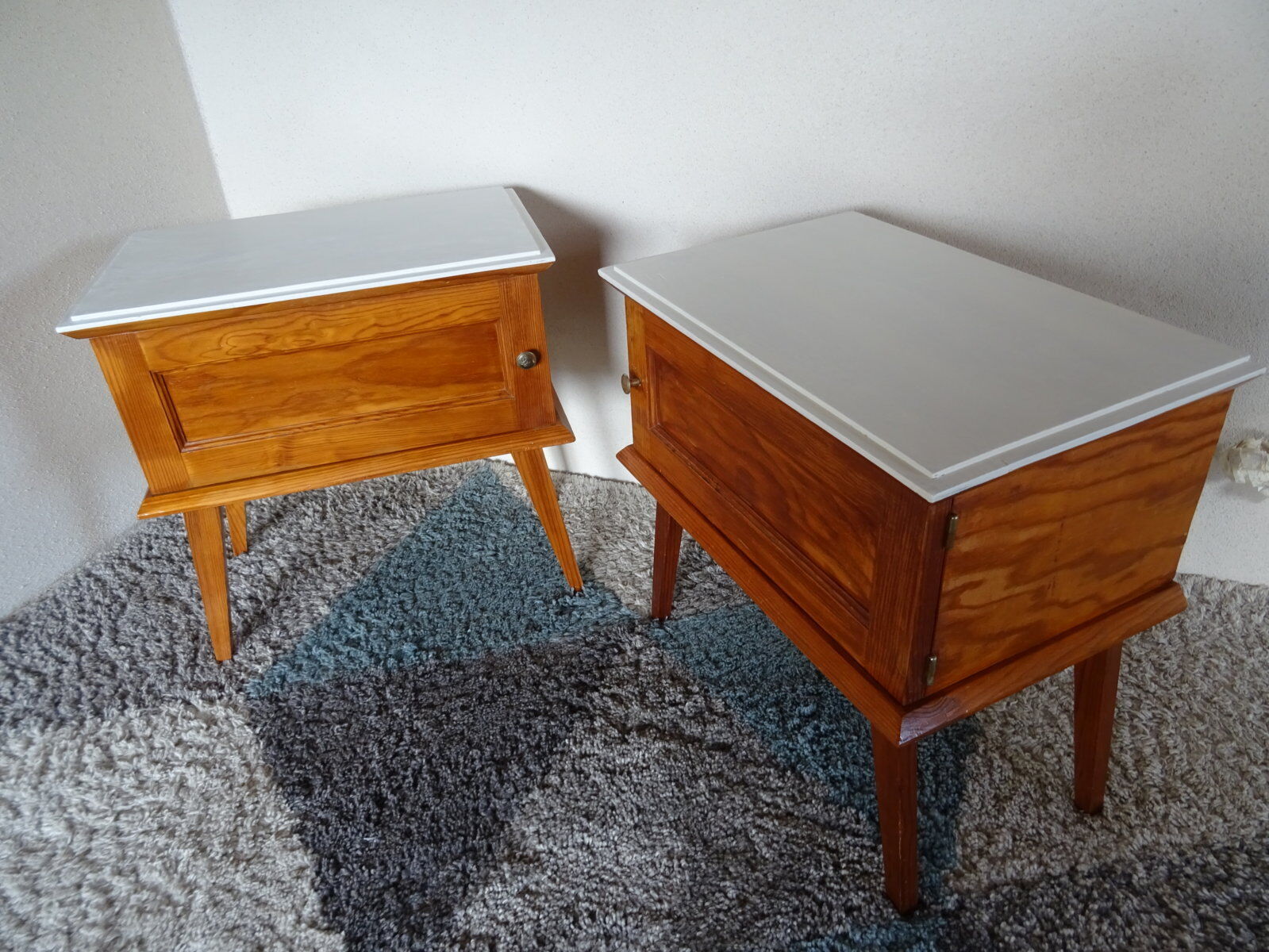 Pair of bedsides fifties