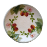 Art Deco dabbling plate, signed Choisy the King: Strawberries