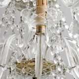 Maria Theresa Mid-Century Modern Italian 15-Light Crystal Chandelier, 1950s