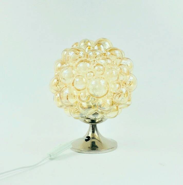 Mid-Century Modern Bubble Glass Table Lamp by Helena Tynell, Germany, 1960s