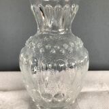 Vintage moulded glass vase
