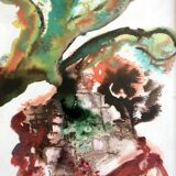 Emmanuelle messika, untitled v, 2012. ink on paper signed in pencil