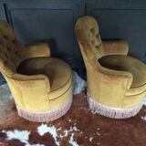 Pair of toad armchairs