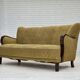 1960s, Danish 3-seater sofa, original condition, wool/cotton fabric.