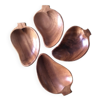 Coupelles en bois d’olivier