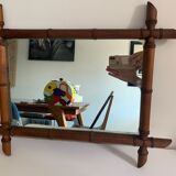 Bamboo barber mirror 43x55cm