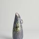Mid-Century Modern Stoneware Vase with Sgraffito and Butterflies. Sweden, 1950s