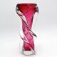 Twisted Murano Vase Sommerso Rose Italian Design 1960s