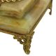 Classic Onyx and Brass Column Table Lamp 20th Century