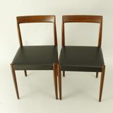 Pair of Teak Dining Chairs by Lübke, 1960s