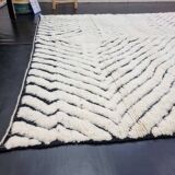 Handmade natural pure wool rug, size 200 x 300 cm