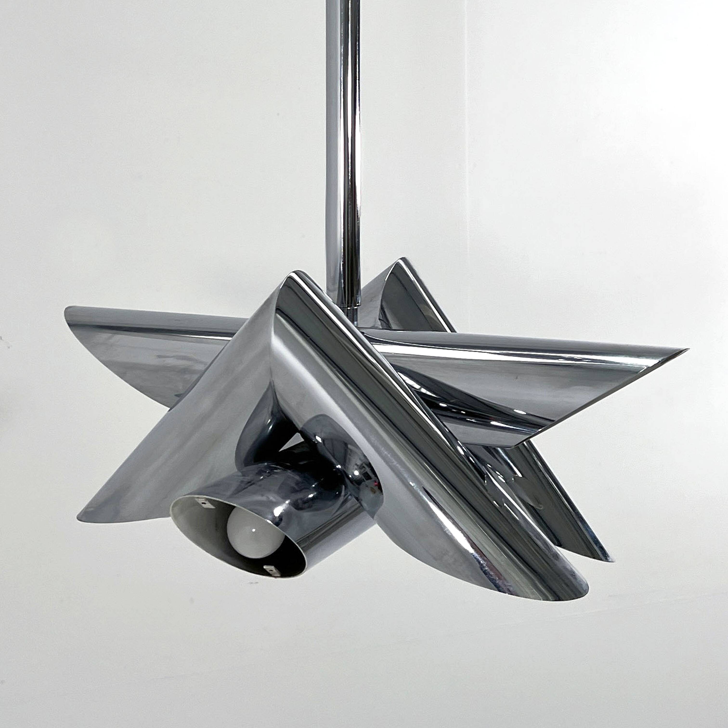 Suspension Chromée de Oscar Torlasco pour Stilkronen, 1960
