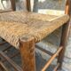 Lot de 4 chaises provençales en bois & paille
