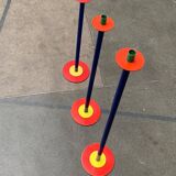 Postmodern German candlesticks by SKS, West Germany, set of 3.