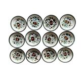 Set of 12 boch la louvière soup plates - argenteuil series
