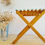 Wooden folding stool - Antique plant stand
