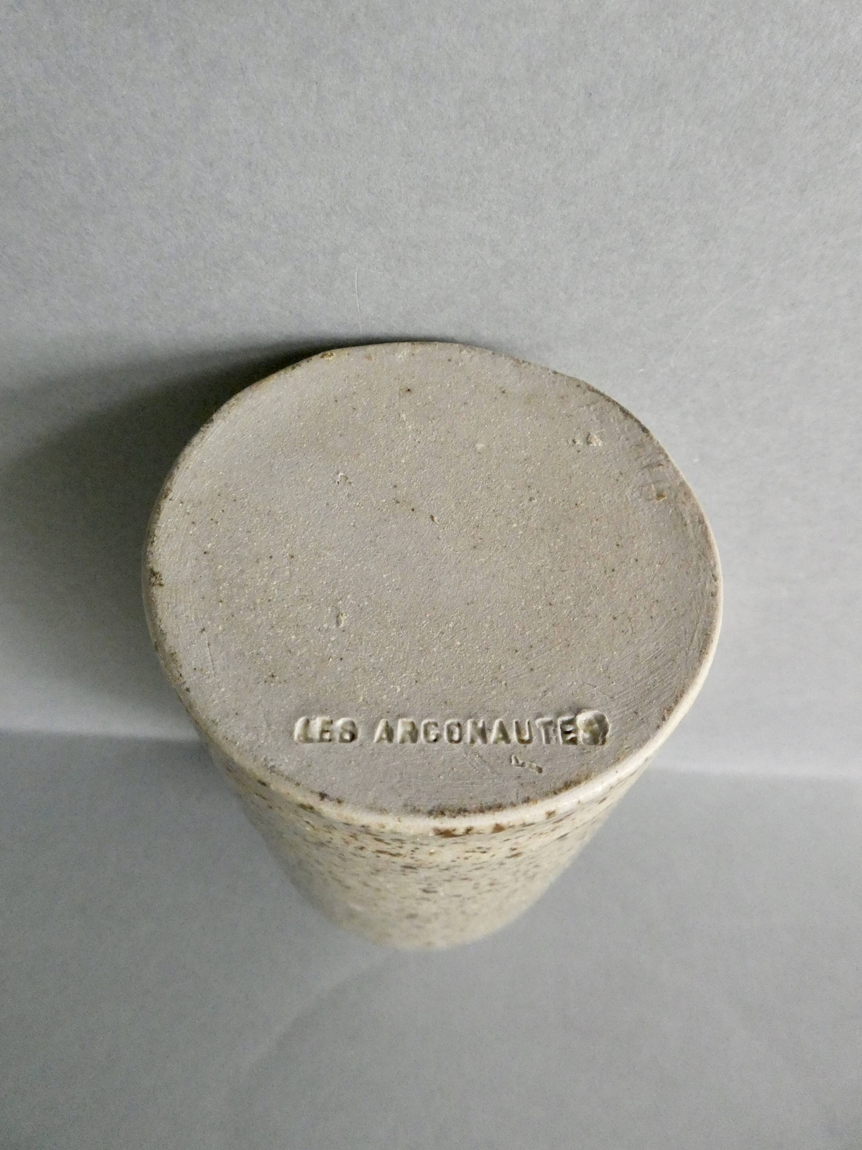 Ceramic bottle vase, The Argonauts, Vallauris