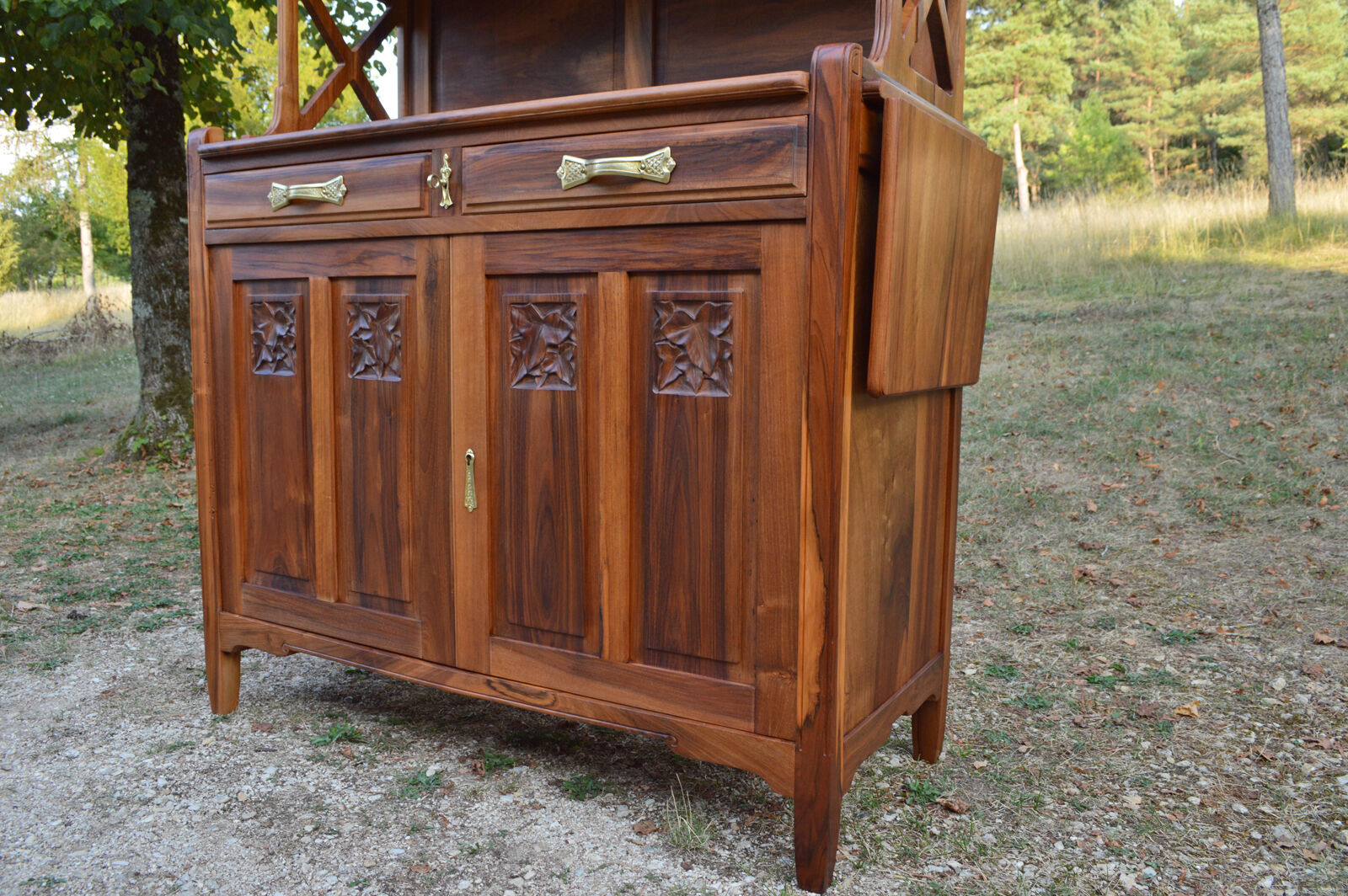Art nouveau buffet by la ruche en merisier sculpté, 1911