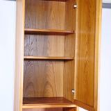 Teak module cabinet narrow Skandi Design shelf 3, 1970s