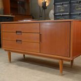 Small vintage teak low cabinet 1960
