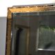 Large bevelled khaki mirror in mother-of-pearl from the 70s/80s.