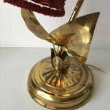 Floor lamp in gold metal