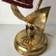 Floor lamp in gold metal